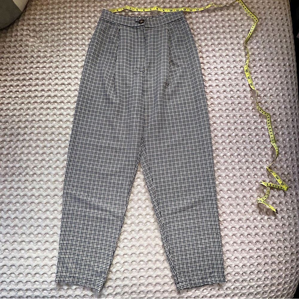 H&M Divided Plaid Straight Leg Slacks
